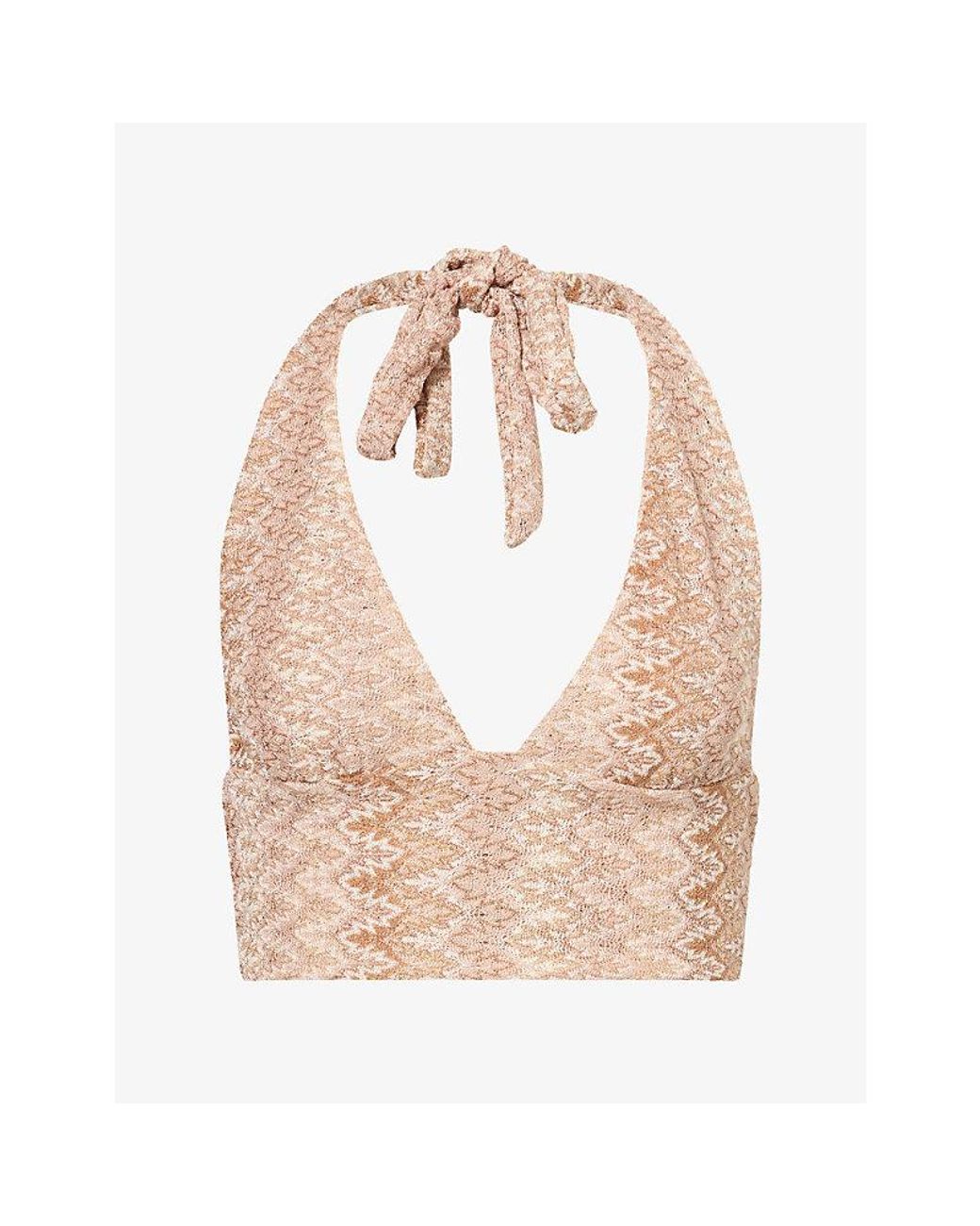Cheap Monday Natural Toulon Halterneck Knitted Top