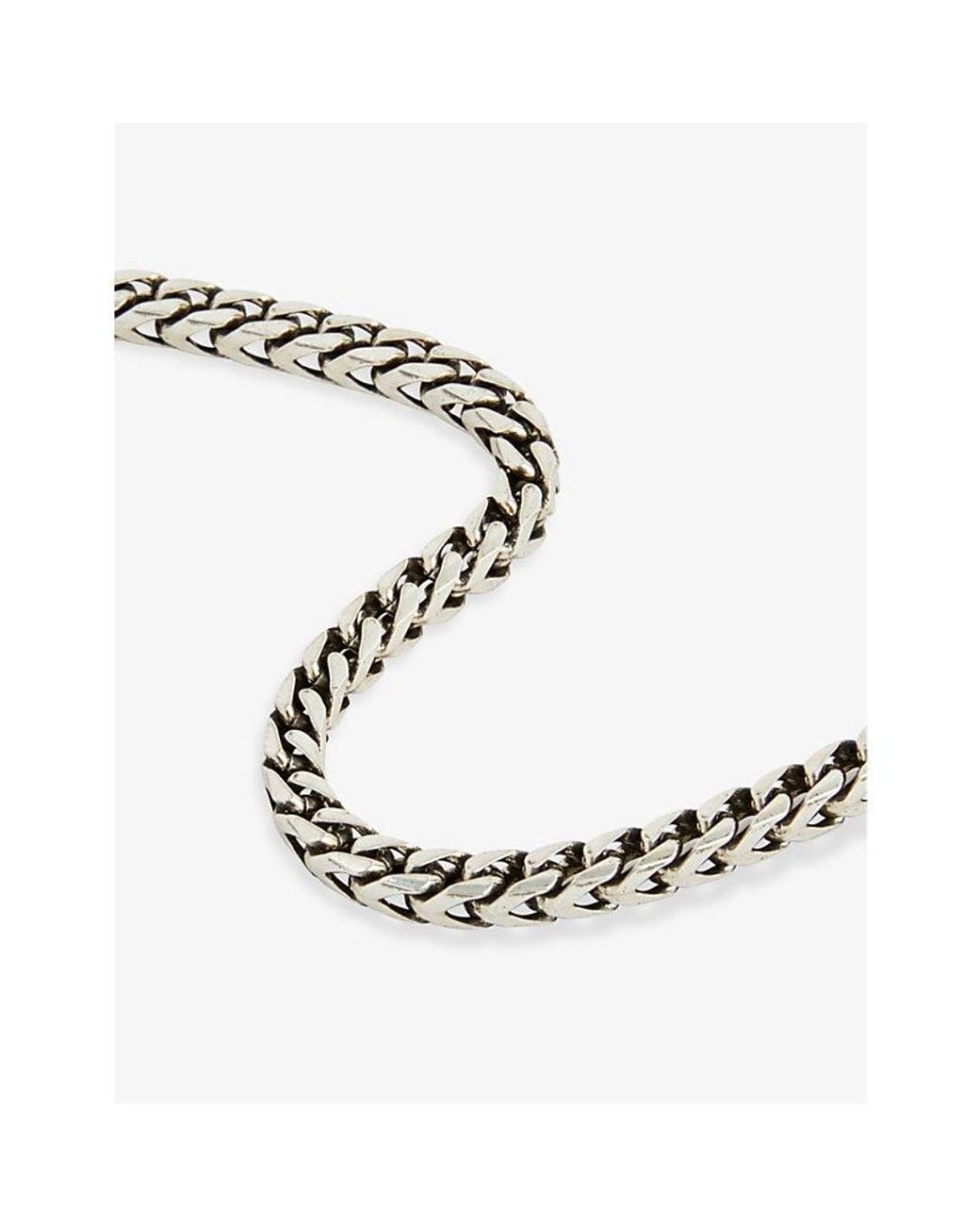 Emanuele Bicocchi White Square Fargo-Chain Sterling- Bracelet for men