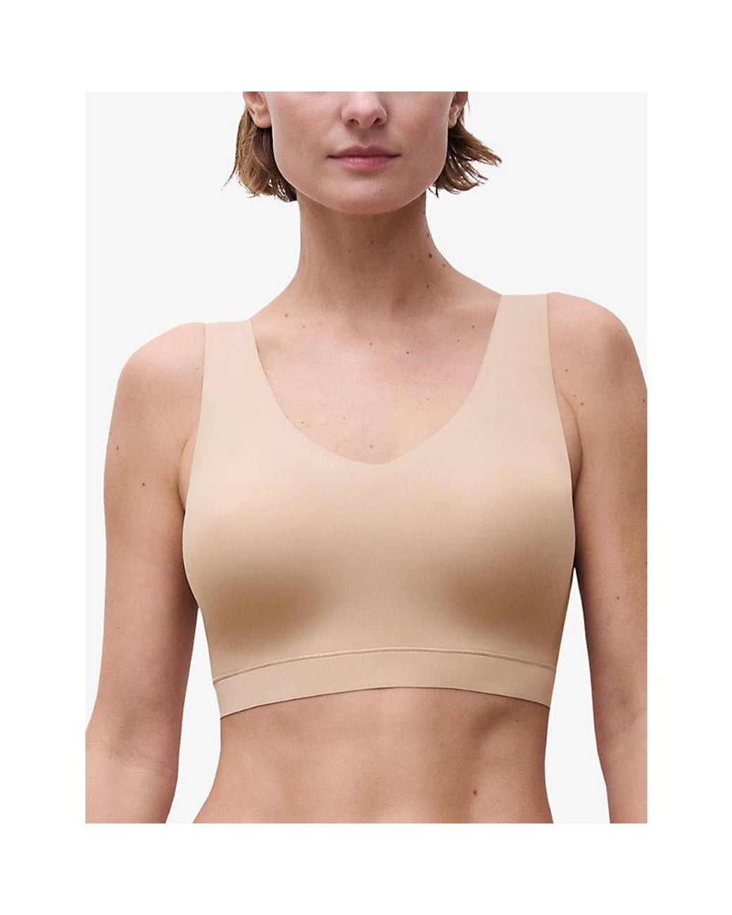 Chantelle White Soft Stretch Woven Bralette