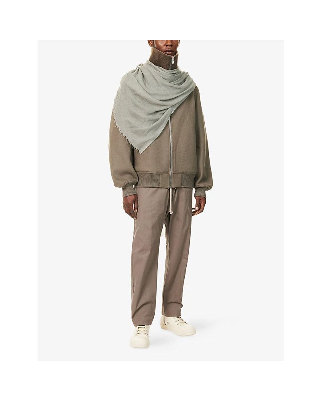 Rick Owens Brown Bela Straight-Leg Cotton Trousers for men