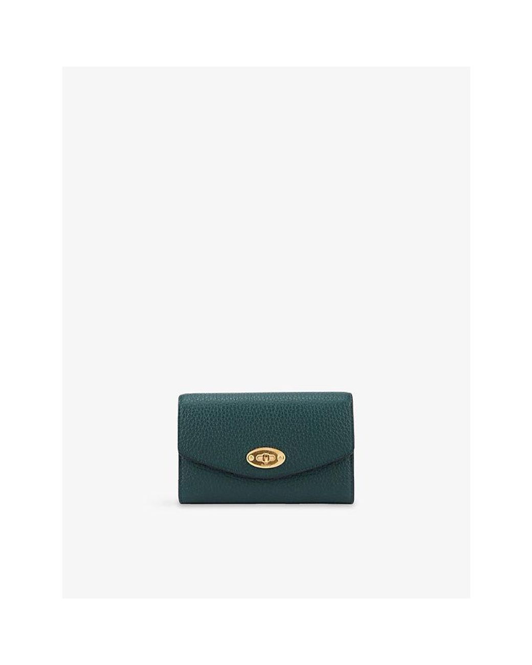 Mulberry Green Darley Medium Grained-Leather Wallet