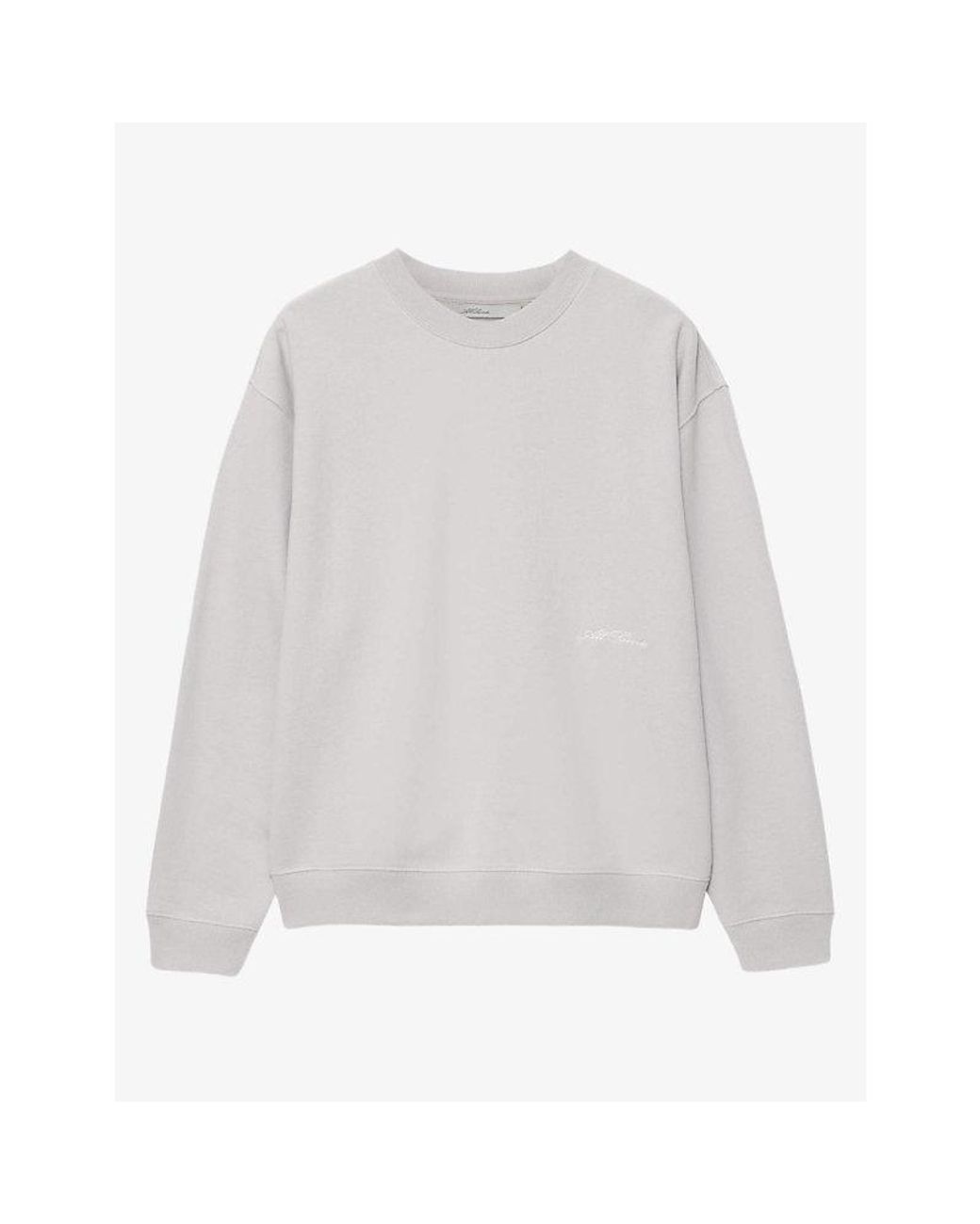 AllSaints White Aston Boxy Jersey Jumper for men