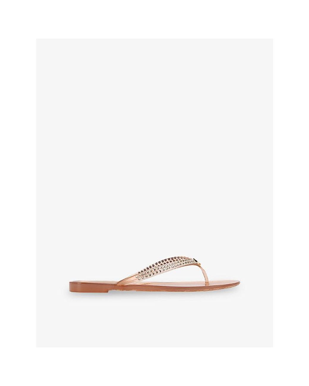 Carvela Kurt Geiger White Arena Jewel Pvc Sandals
