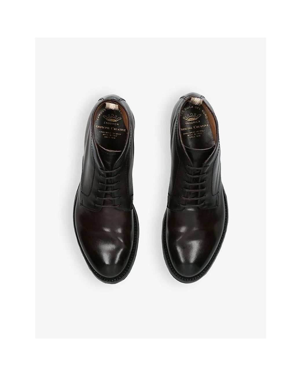 Officine Creative Black Anatomia 88 Leather Boots for men