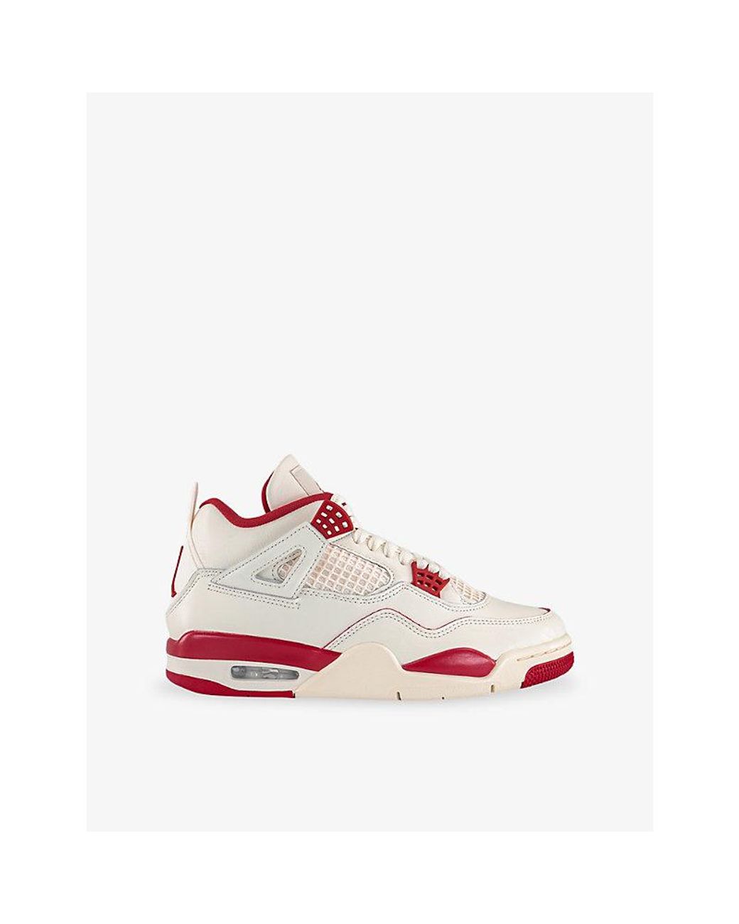 Nike Pink Air 4 Retro Leather And Mesh Trainers