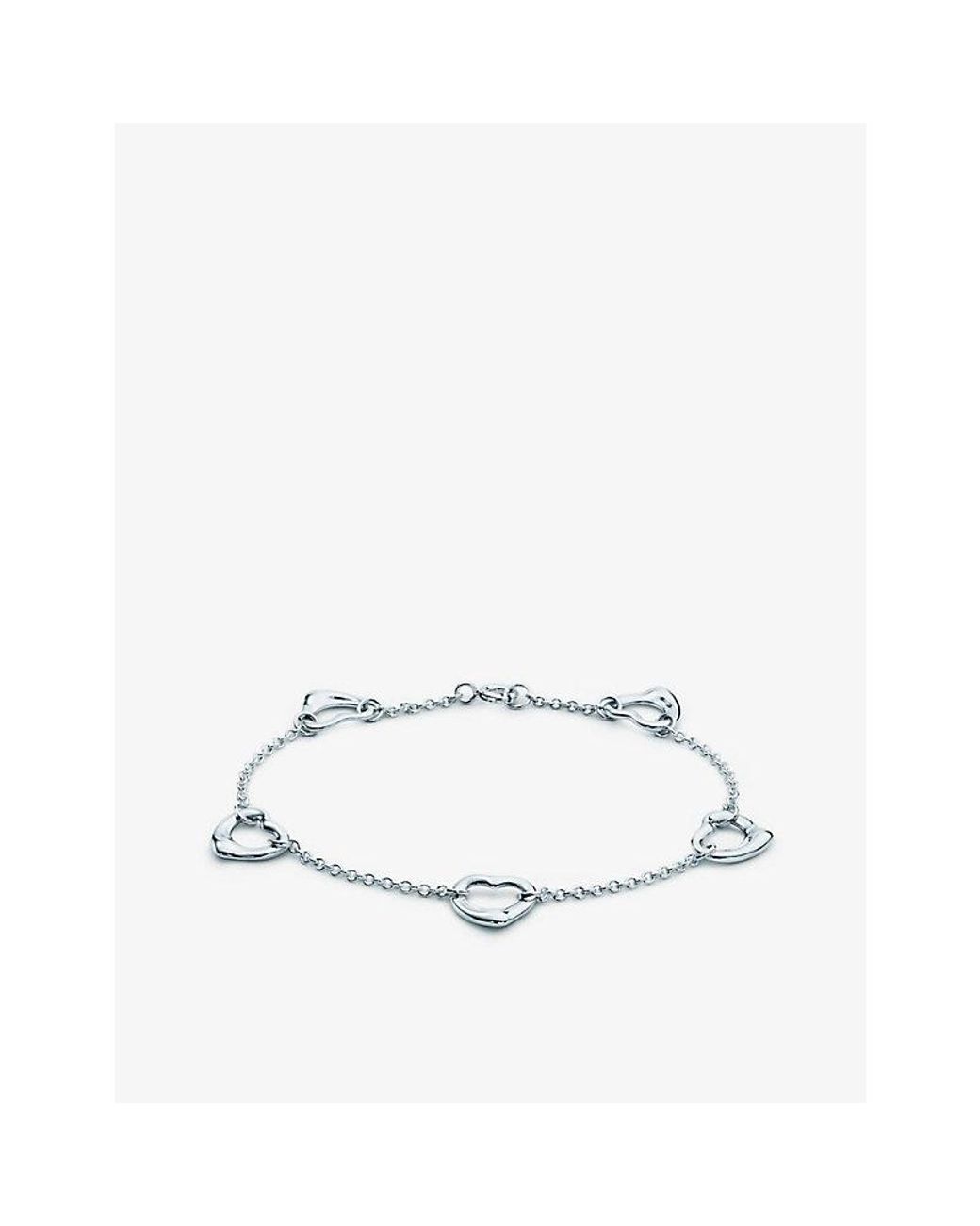 Tiffany & Co White Elsa Peretti&Reg; Open Heart Bracelet