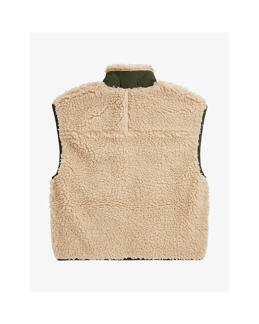 Polo Ralph Lauren Natural Faux-Shearling Knit Gilet for men