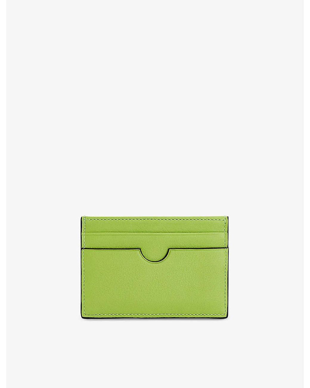 Loewe X My Neighbour Totoro Leather Card Holder in Green | Lyst