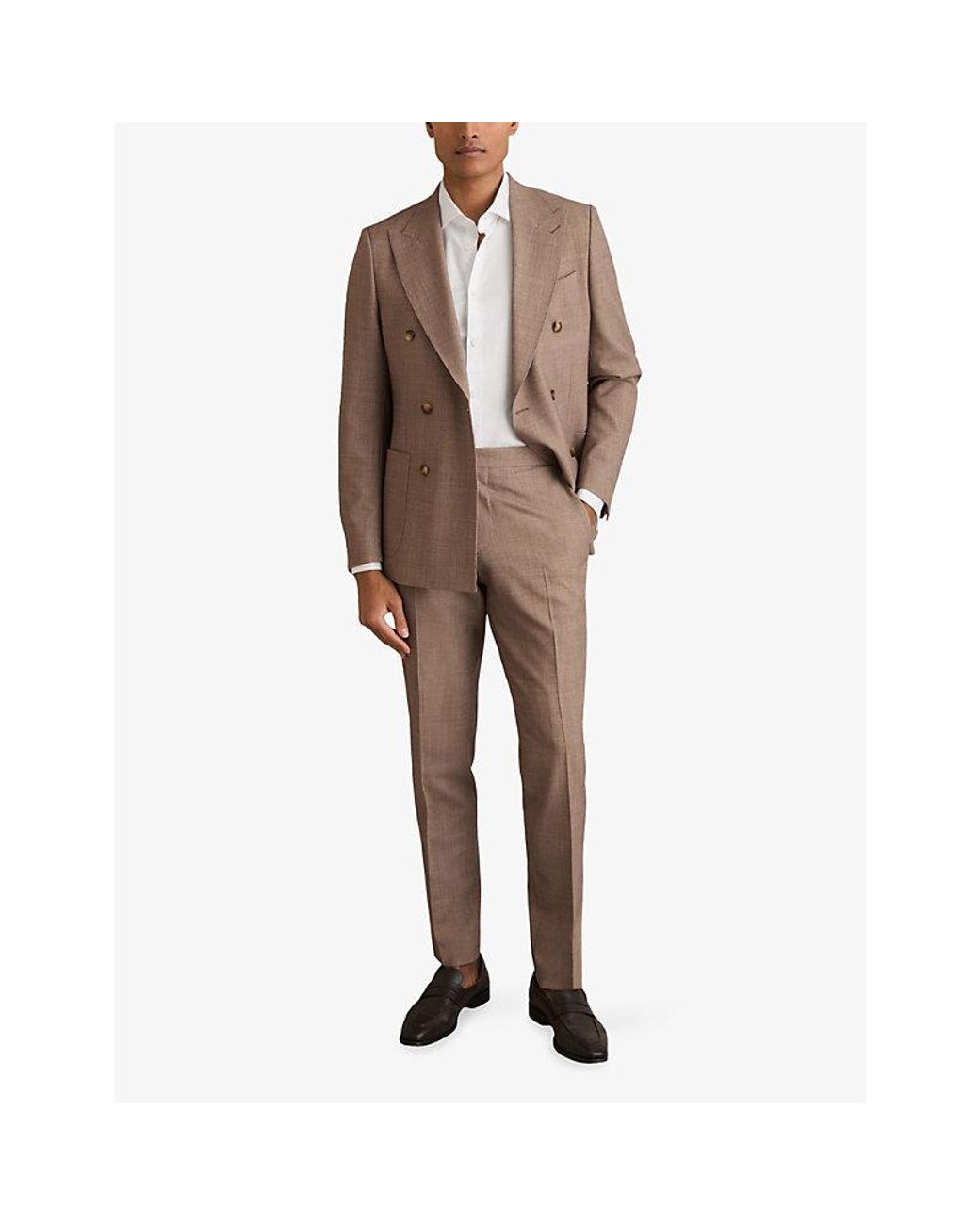 Reiss White Remote Slim-Fit Cotton Shirt for men