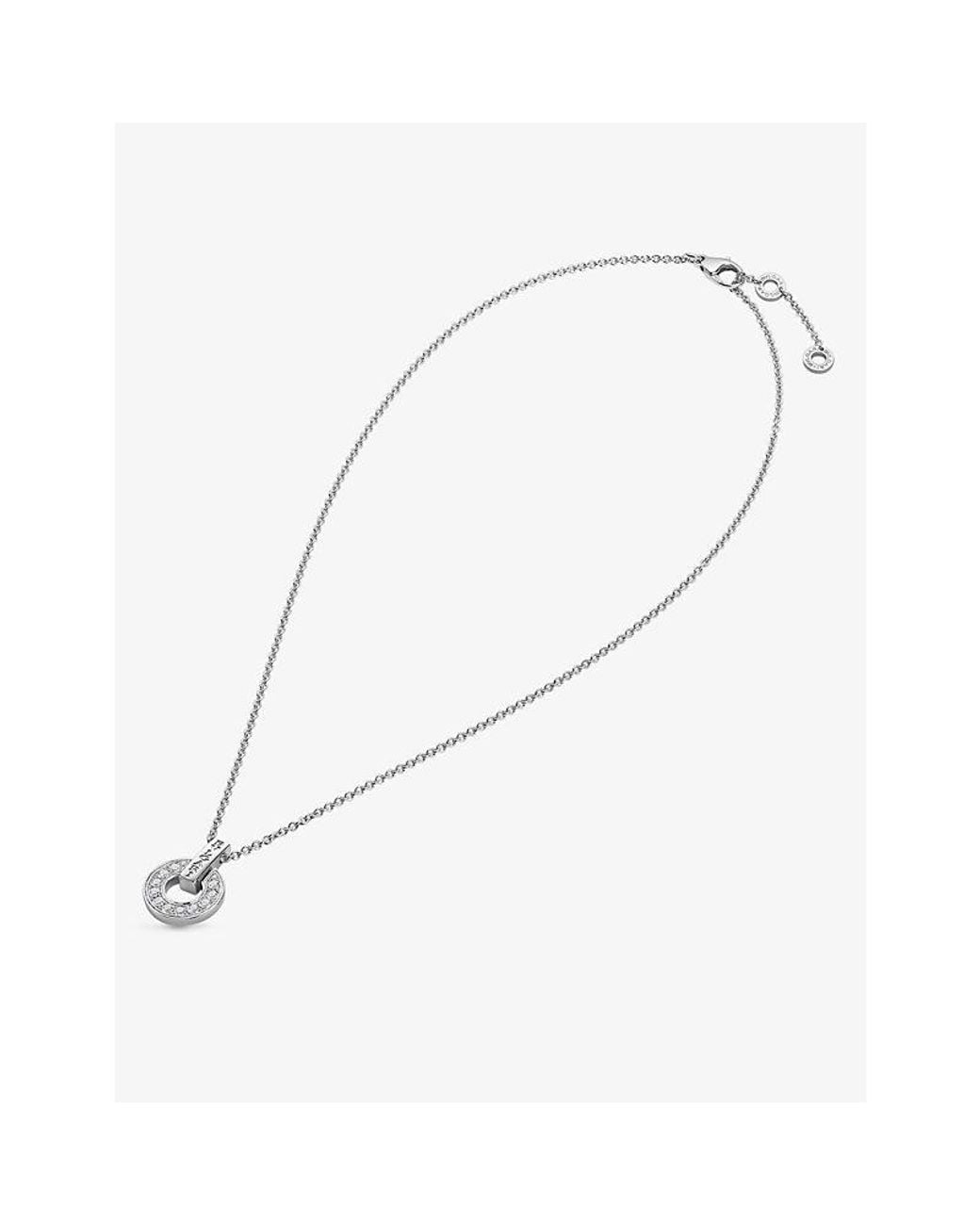 BVLGARI White 18Ct And 0.37 Pavé Diamond Necklace