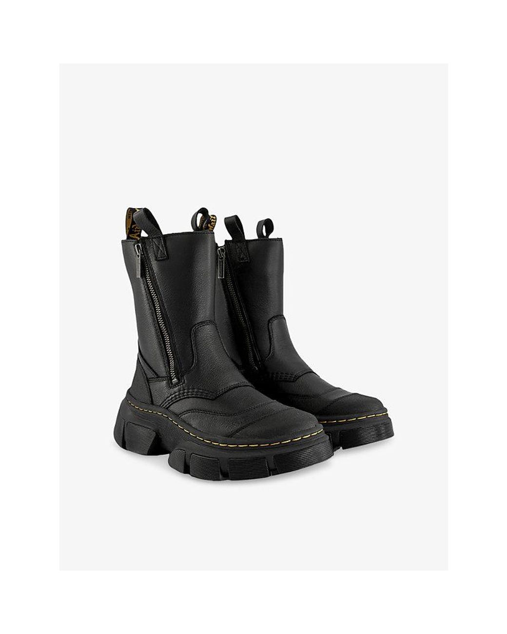 Dr. Martens Black Dmxl Rigger Leather Ankle Boots