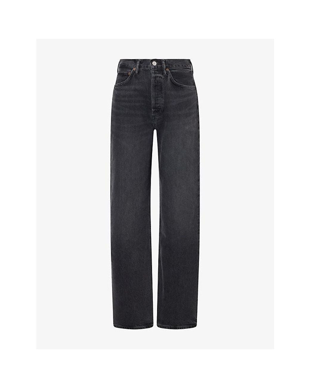 Agolde Blue Vintage Straight-Leg Denim Jeans
