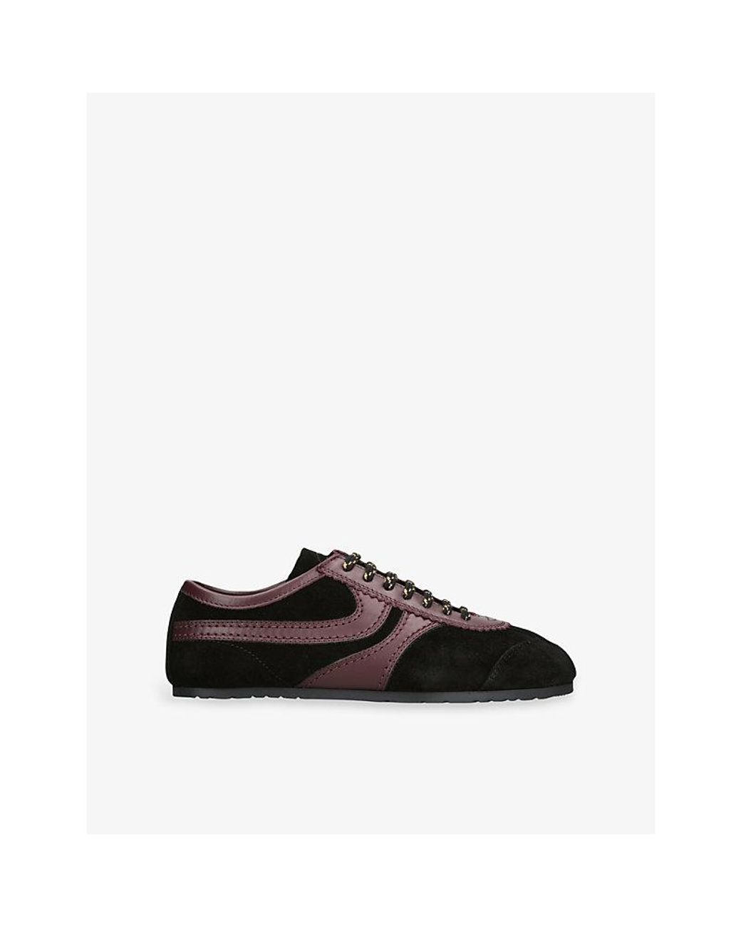 Dries Van Noten Black Dustin Suede Trainers