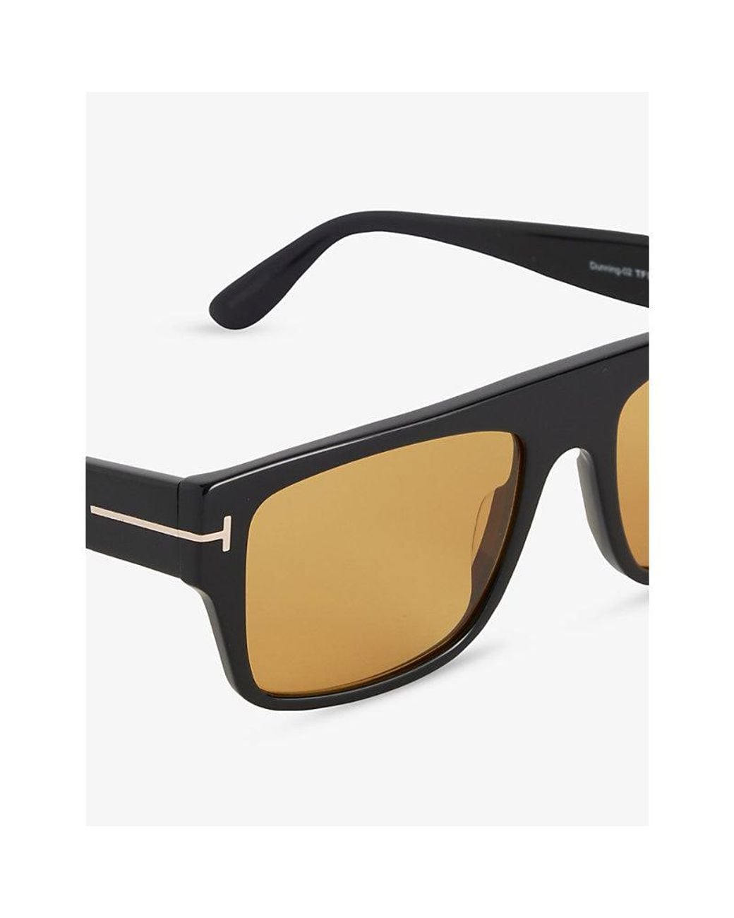 Tom Ford Metallic Ft1337 Cyrus Rectangle-Frame Acetate Sunglasses for men