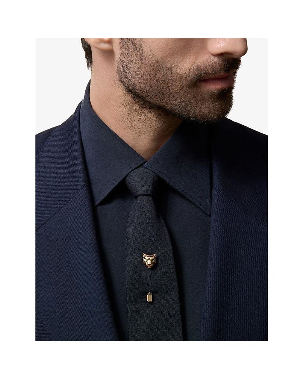 Cartier Metallic Fauna & Flora Tiger 18Ct Pin for men