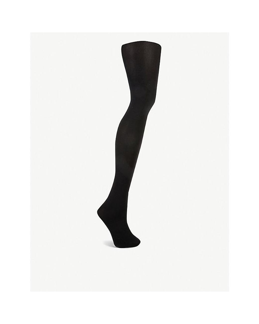 Wolford Ladies Black Cotton Matte Opaque 80 Tights