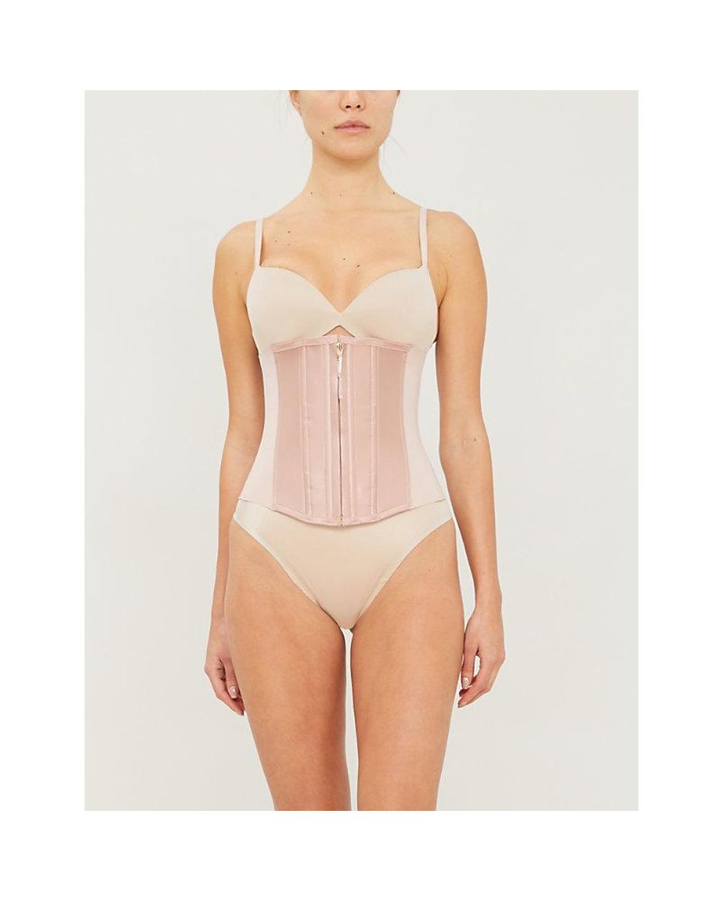 Spanx Under Sculpt Corset in Pink