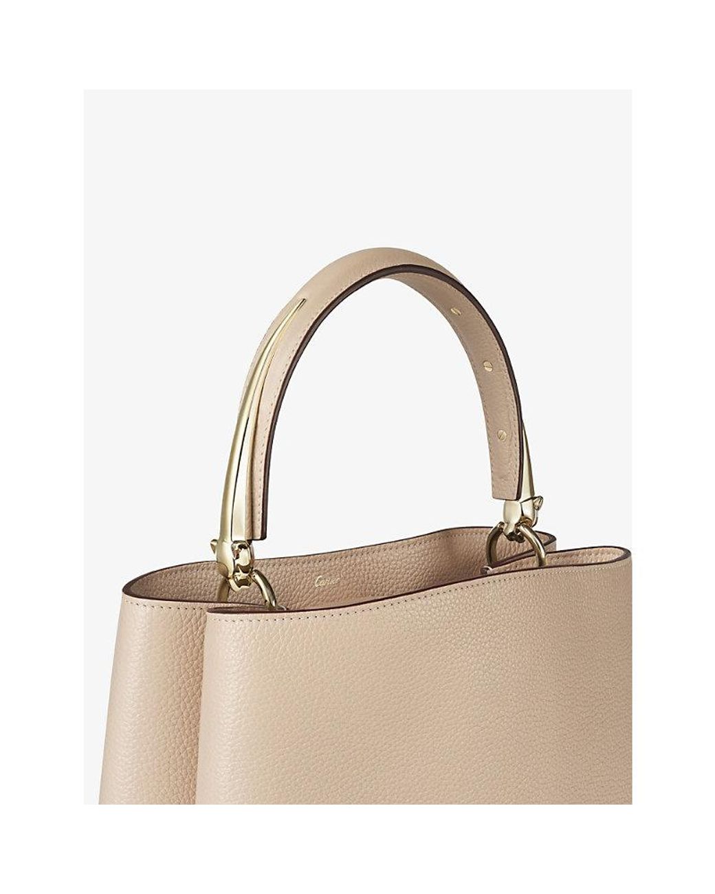 Cartier Natural Panthère Double Small Leather Top-Handle Bag