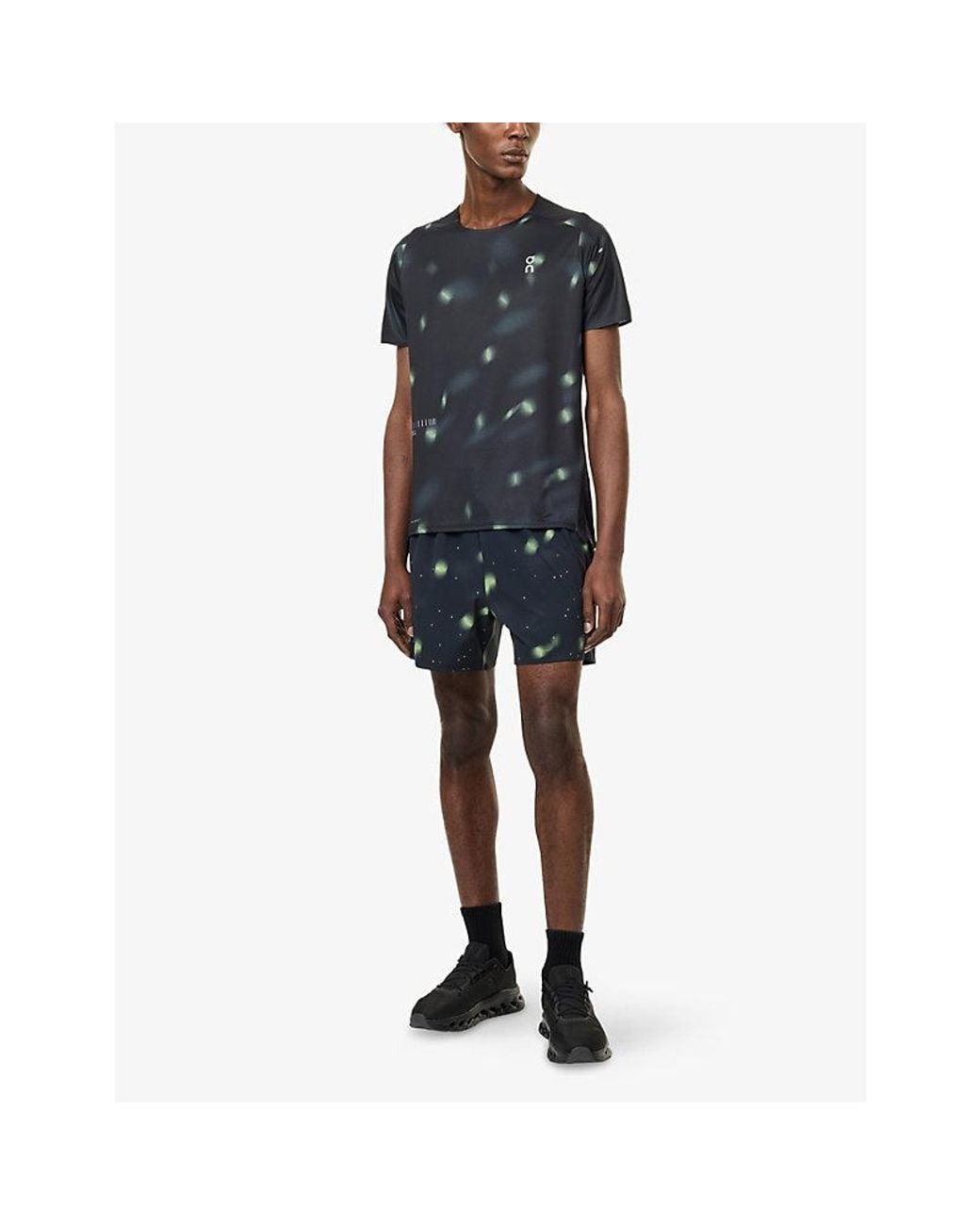 On Shoes Blue Performance Soft-Shell Shorts for men