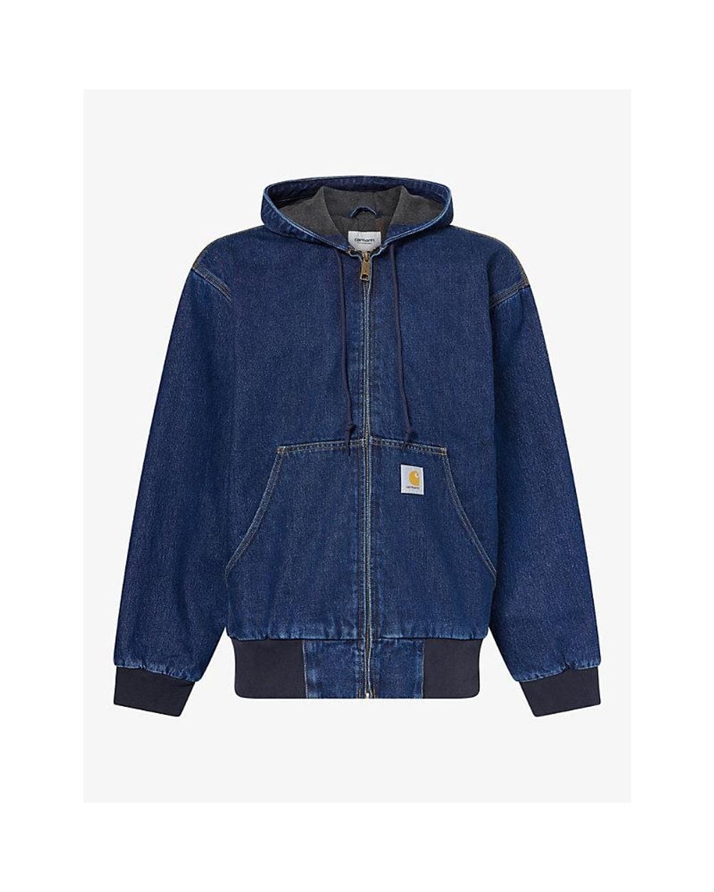 Carhartt Blue Og Active Cotton Denim Jacket for men
