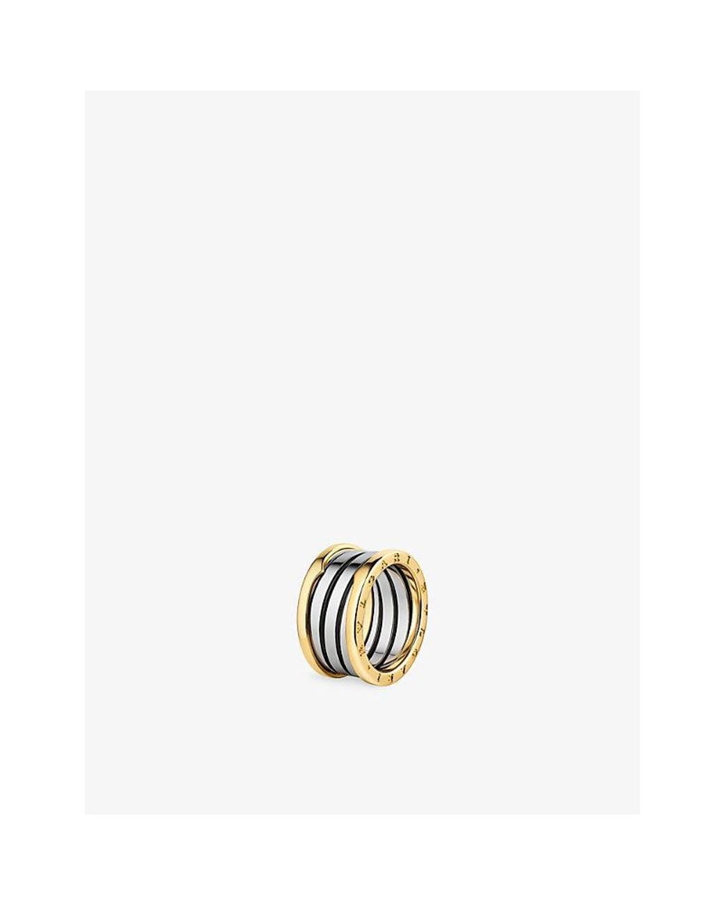 BVLGARI Metallic B.Zero1 18Ct And Stainless Steel Four-Band Ring