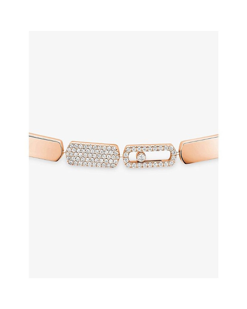 Messika White Imperial Move 18Ct Rose- And 2.65Ct Diamond Necklace