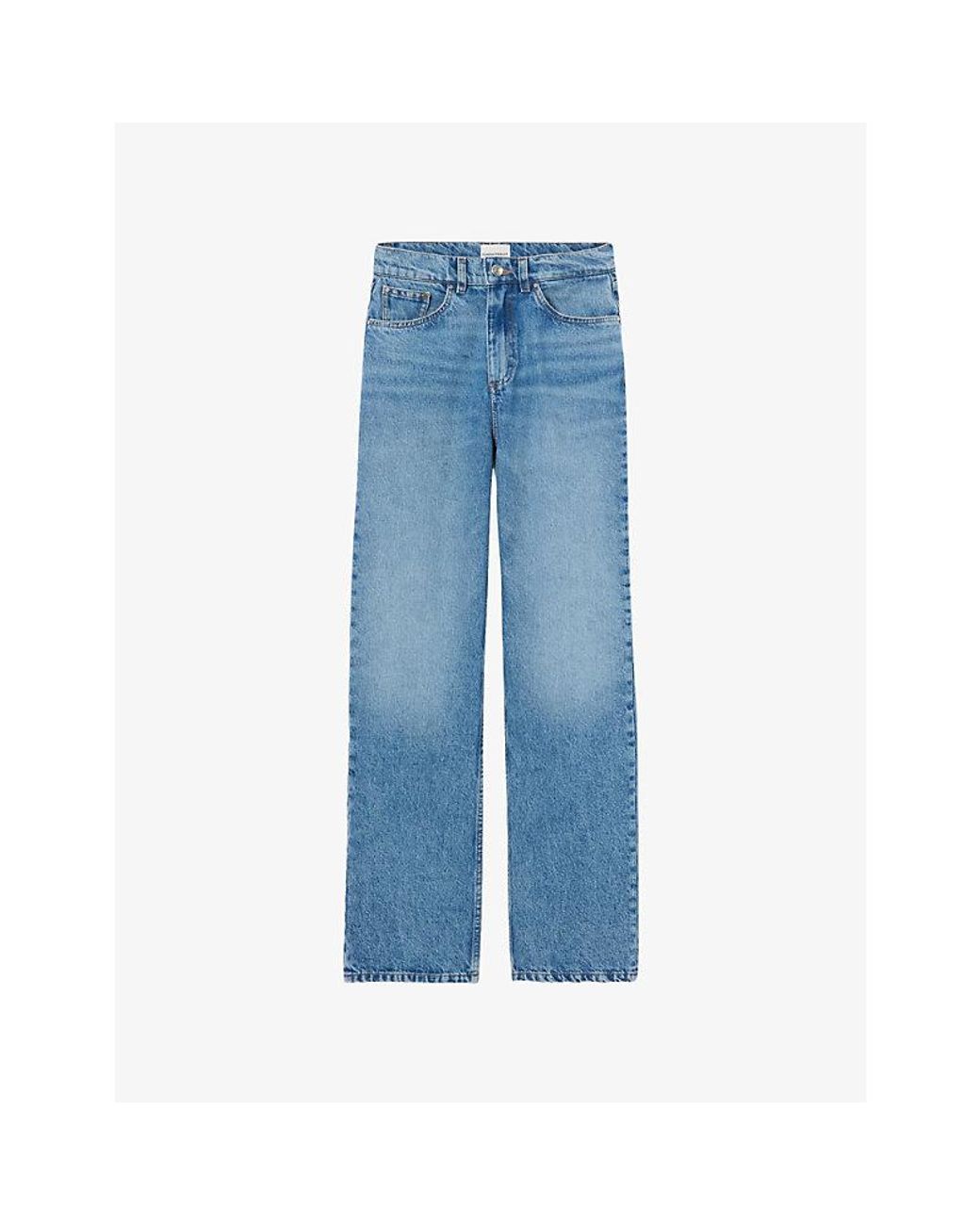 Claudie Pierlot Blue Straight-Leg Denim Jeans