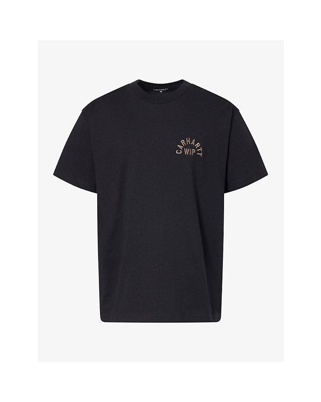 Carhartt Black Arch Script Graphic Cotton T-Shirt for men