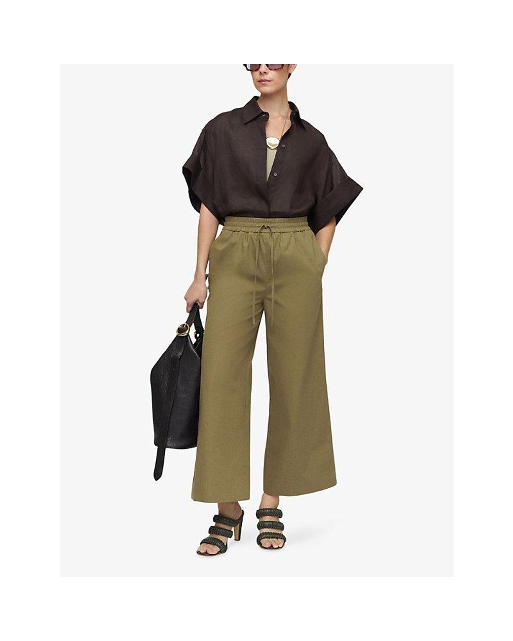Joseph Green Thurla Wide-Leg Cotton Trousers