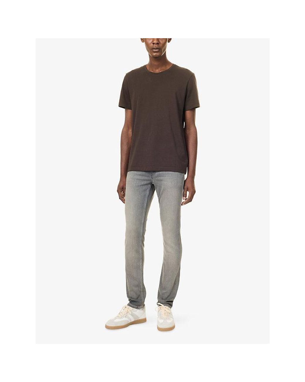 PAIGE Brown Sorden Cotton T-Shirt for men