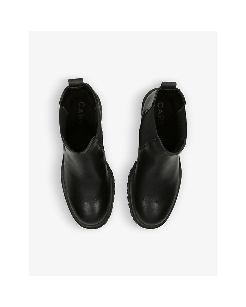 Carvela Kurt Geiger Black Carvela Ankle Boots Heel Leather Mega