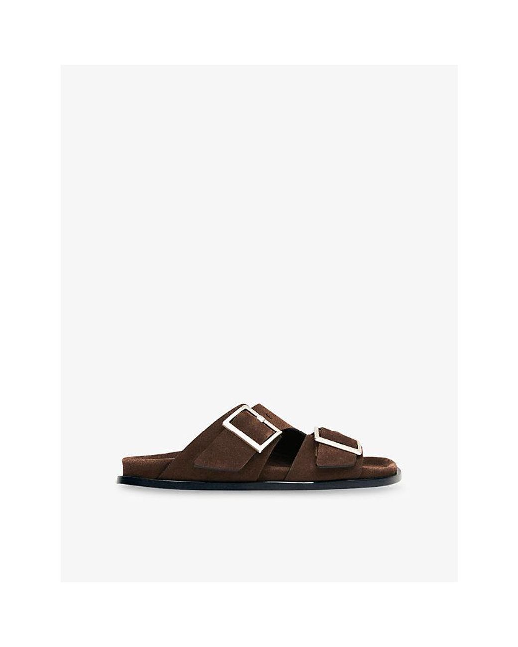 Alohas Brown Alba Suede Sandals