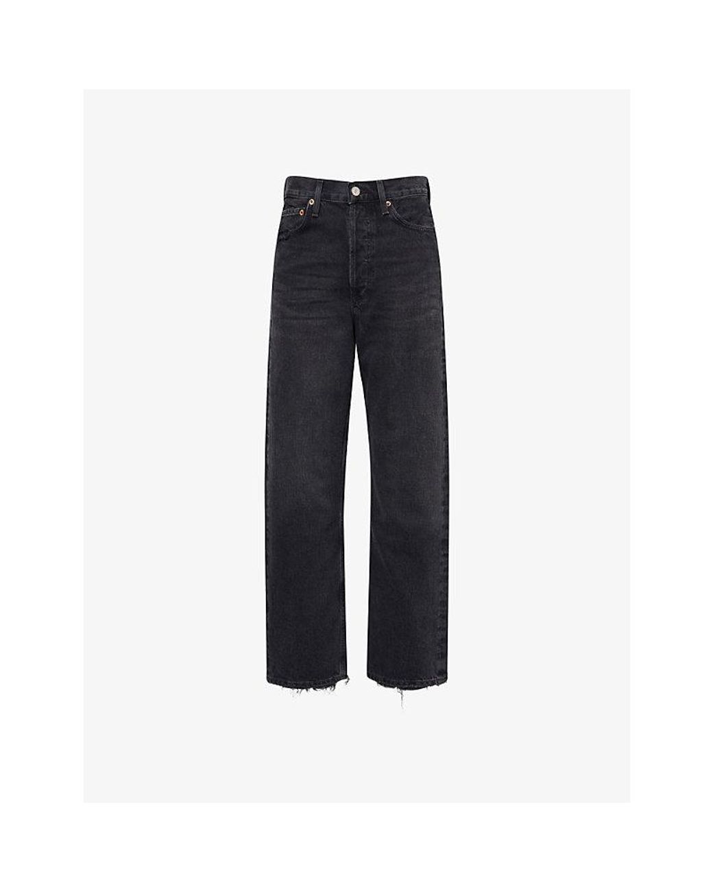 Agolde Blue 90's Mid-Rise Loose-Fit Denim Jeans