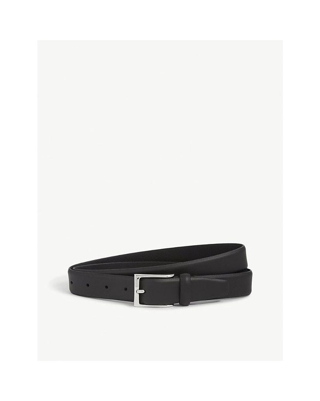 Andersons White Soft Leather Belt for men