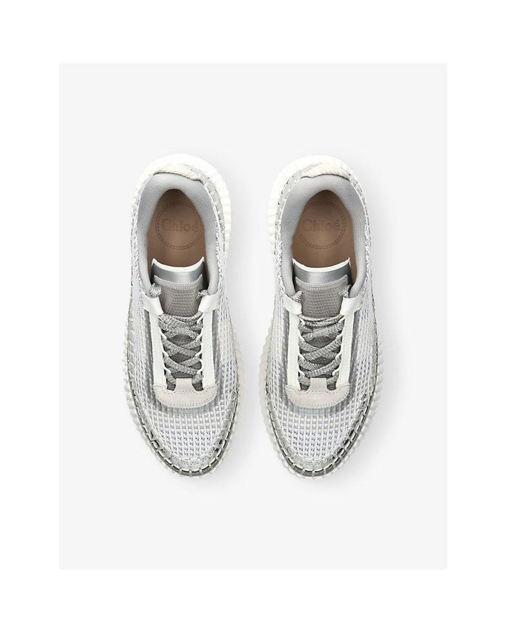 Chloé White Nama Mesh Trainers