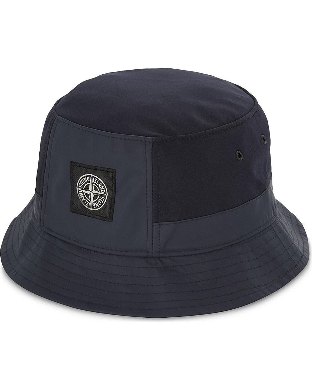 Stone Island Soft Shell Bucket Hat in Blue for Men | Lyst