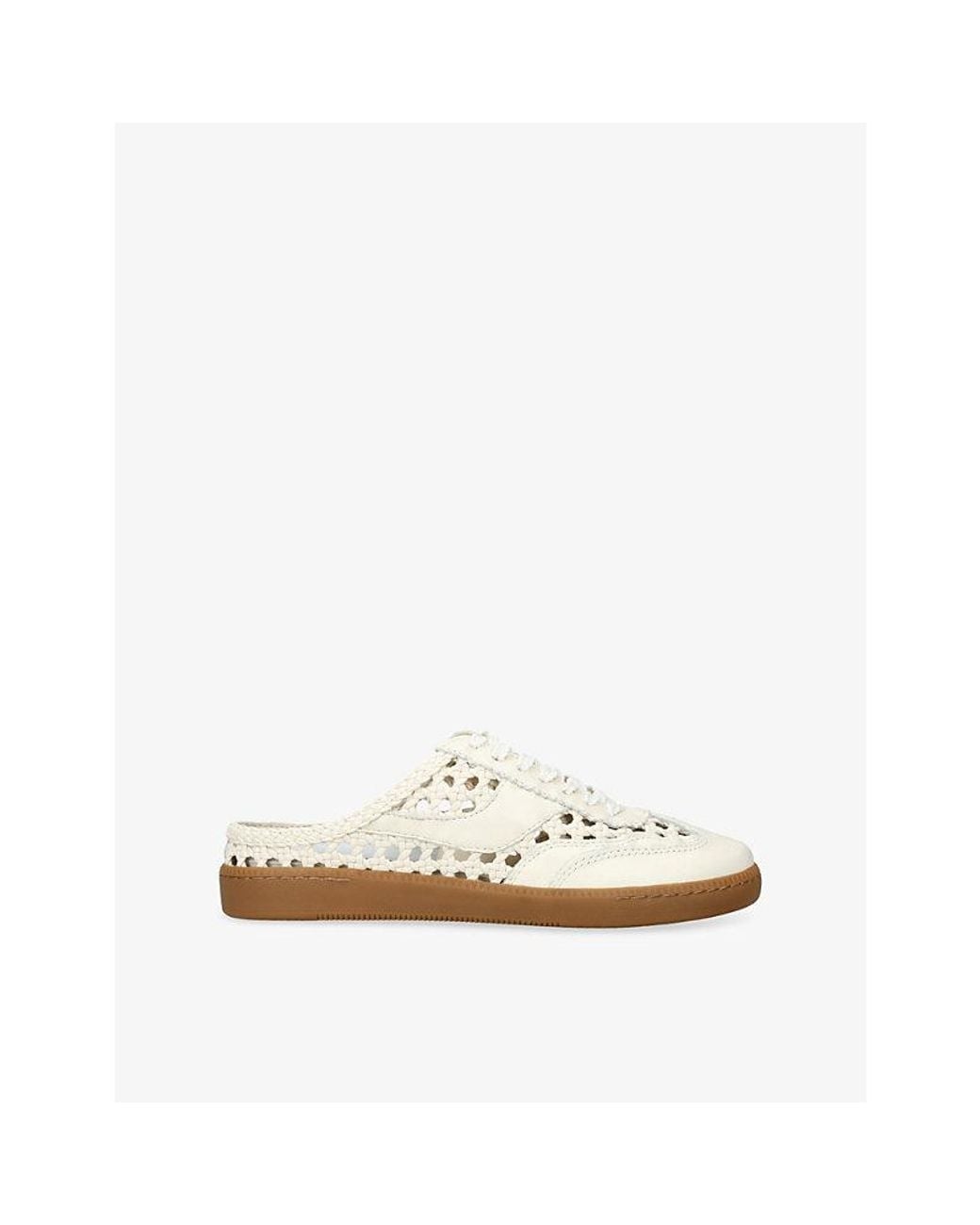 Dolce Vita Natural Notice Woven Backless Trainers