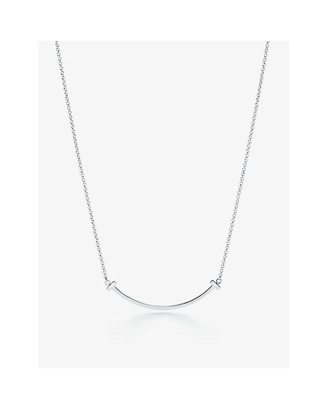 Tiffany & Co White Smile Small 18Ct- Pendant Necklace