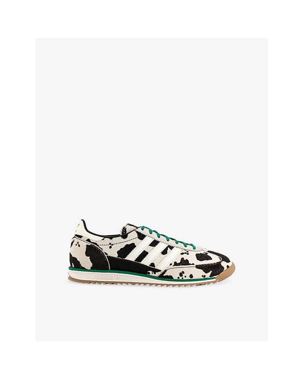 Adidas White Sl72 Leather Trainers