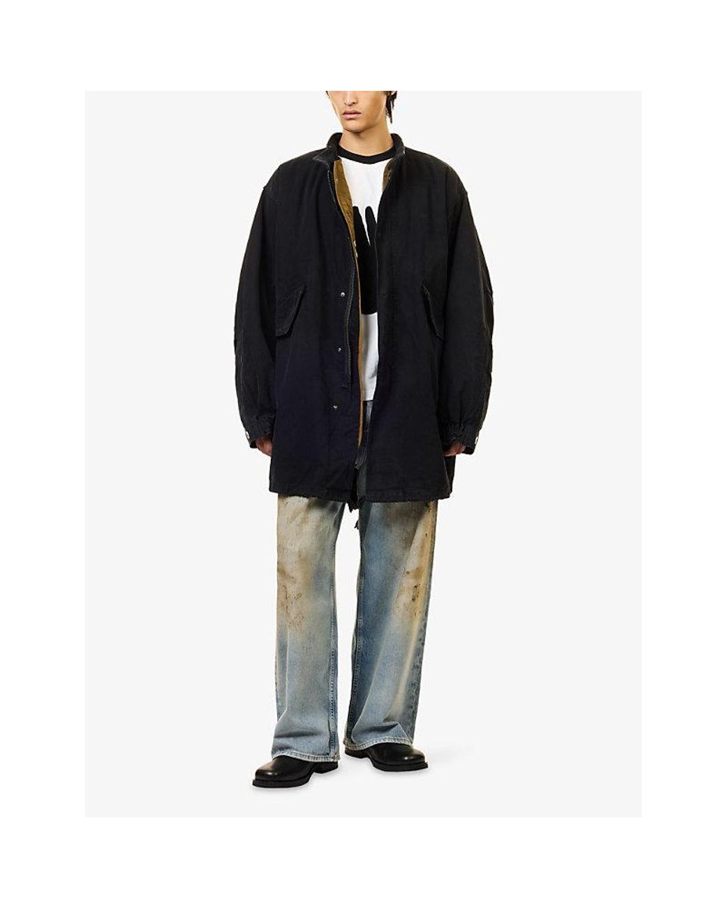 Heresy Blue Weald Relaxed-Fit Cotton Coat for men