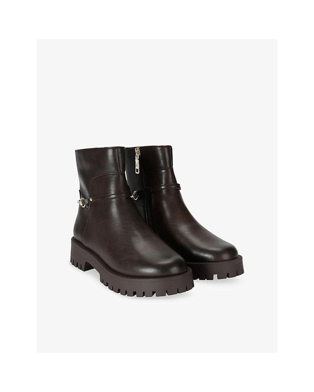 Steve Madden Brown Last Call Leather Ankle Boots