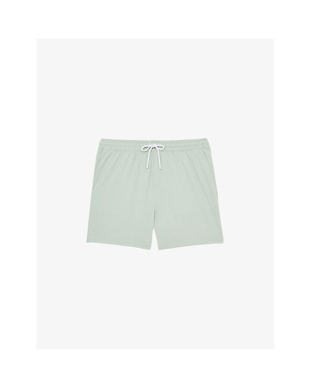 Reiss Green Cliff Drawstring Swim Shorts for men