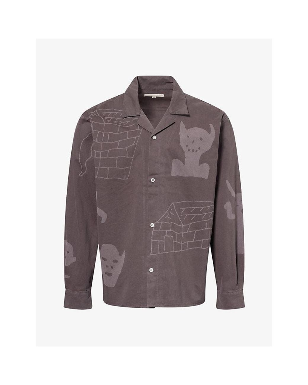 Heresy Purple Goblin Life Cotton Shirt for men