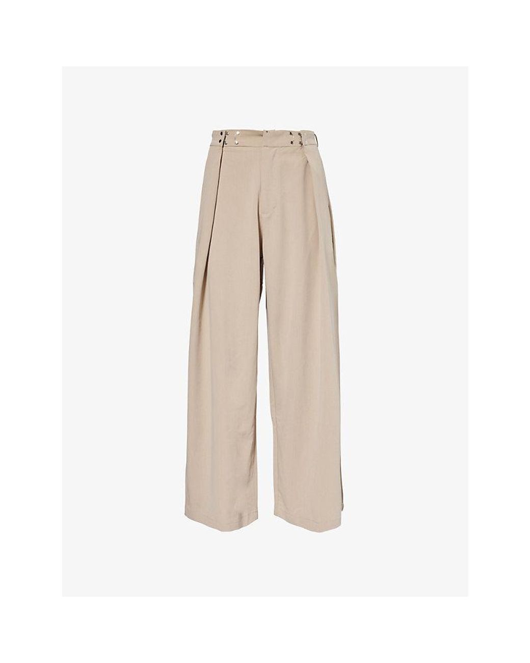 Basket Case Caldwell Wide-Leg Stretch-Weave Trousers in Basket Case Caldwell Wide-Leg Stretch-Weave Trousers in