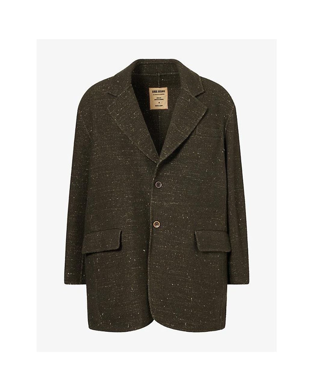 Uma Wang Green Java Cashmere-Blend Jacket for men