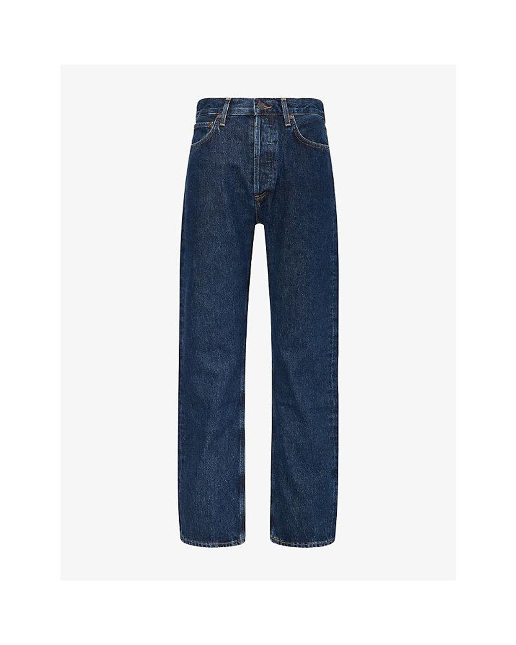Agolde Blue 90's Pinch-Waist Denim Jeans
