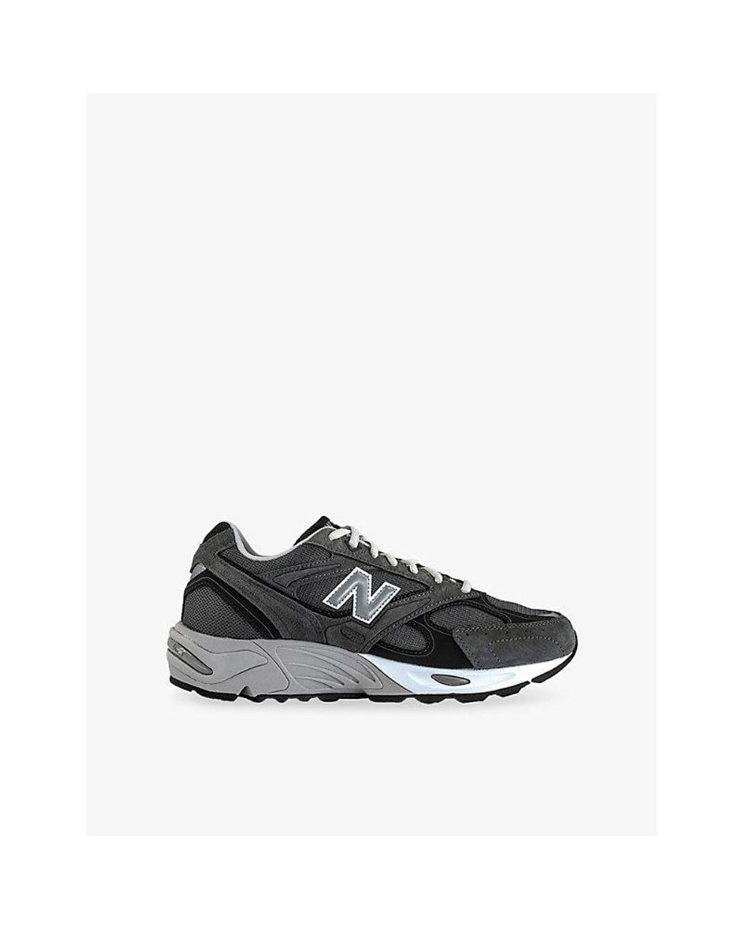New Balance Black 880R Suede And Leather Trainers for men