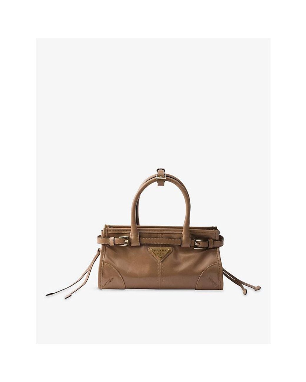 Prada Brown Bonnie Mini Leather Handbag