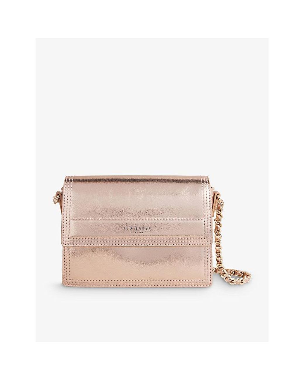 Ted Baker Libbe Leather Crossbody Bag in Pink