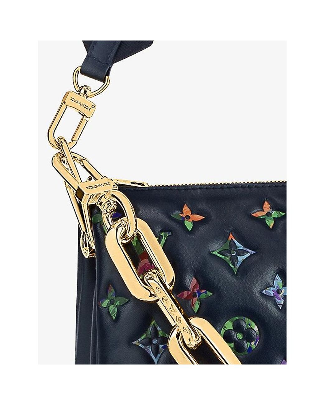 Louis+Vuitton+Coussin+Shoulder+Bag+MM+Black+Leather for sale